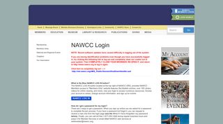 NAWCC Login FAQs - the NAWCC!