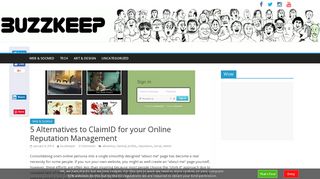 5 Alternatives to ClaimID for Online Reputation Management | Buzzkeep