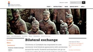 Bilateral exchange — English - Opiskelu Jyväskylän yliopistossa