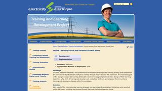 Online Learning Portal and Personal Growth Plans - NB Power