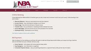 Online Banking - National Bank of Andrews
