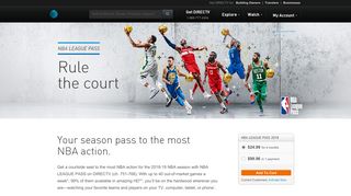 NBA LEAGUE PASS | Watch NBA Games | DIRECTV Official Site
