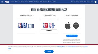 NBA League Pass Already Purchased | NBA.com