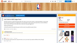 Can I share an NBA League Pass? : nba - Reddit