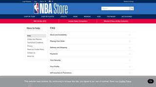 Help - NBA Store | The Official NBA Online Store | Jerseys, Fashion ...