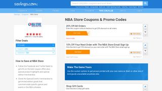 50% Off NBA Store Coupons, Promo Codes & Deals 2019 - Savings.com