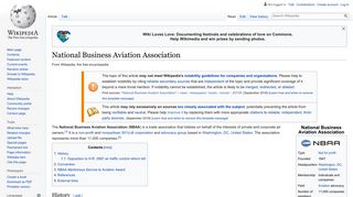 National Business Aviation Association - Wikipedia