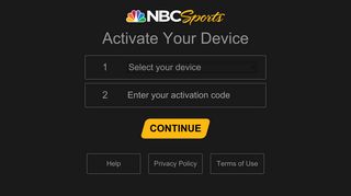 NBC Sports | Activate your device