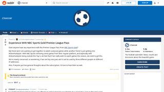 Experience With NBC Sports Gold Premier League Pass : soccer - Reddit