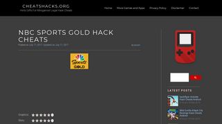 NBC Sports Gold Hack Cheats - cheatshacks.org
