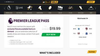 NBC Sports Gold Premier League Pass