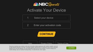 NBC Sports | Activate your device