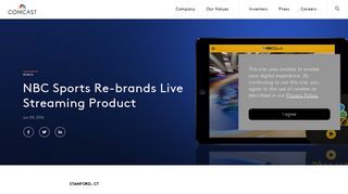 NBC Sports Re-brands Live Streaming Product - Comcast Corporation