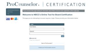 NBCC FAQ - ProCounselor