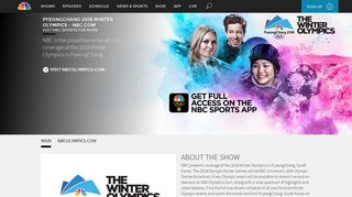 PyeongChang 2018 Winter Olympics - NBC.com - NBC.com