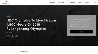NBC Olympics To Live Stream 1,800 Hours Of 2018 Pyeongchang ...