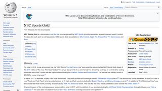 NBC Sports Gold - Wikipedia