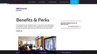 Benefits & Perks | NBCUniversal Careers