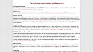 Parents/Students - New Britain High School - Google Sites