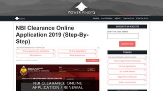 NBI Clearance Online Registration, Application, and Renewal 2019