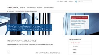 International Brokerage - NBK CAPITAL