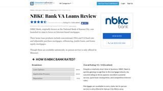 A Review Of NBKC Bank VA Loans - ConsumersAdvocate.org