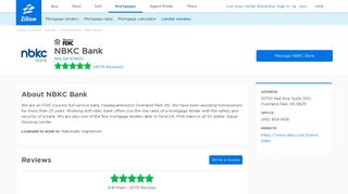 NBKC Bank Ratings and Reviews | Zillow