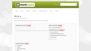 NBN sign up | Montimedia Internet