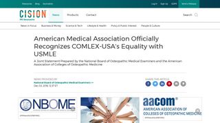 American Medical Association Officially Recognizes COMLEX-USA's ...