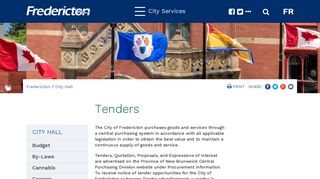 Tenders | City of Fredericton - Fredericton.ca