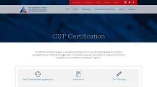 CST Certification | NBSTSA
