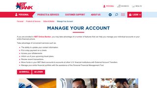 NBT Bank | Manage Your Account