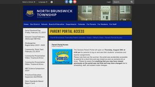 Parent Portal Access - North Brunswick Township Public Schools