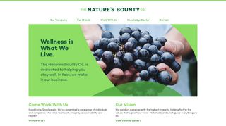 The Nature's Bounty Co. - Welcome