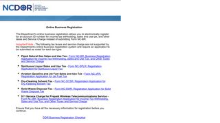 Welcome to the Online Business Registration