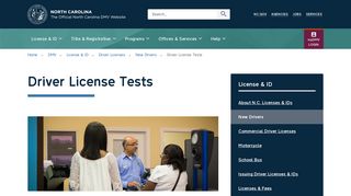 Official NCDMV: Driver License Tests - ncdot