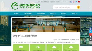Employee Access Portal - Greensboro-nc.gov