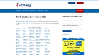 North Carolina Government Jobs - GovtJobs