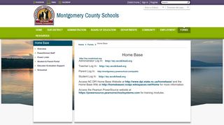 Home Base / Overview - Montgomery County Schools