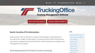 IFTA North Carolina | TruckingOffice