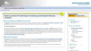 Welcome - North Carolina Medicaid Uniform Screening Tool (MUST)