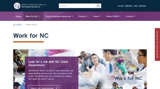 NC OSHR: Work for North Carolina - Office of State Human Resources