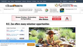 N.C. Zoo offers many volunteer opportunities - The Courier-Tribune