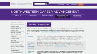 Student Resources : | Northwestern Student Affairs