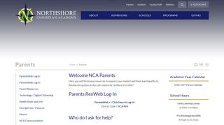 Northshore Christian Academy Parents