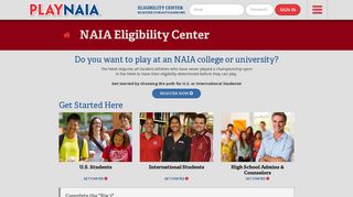 PlayNAIA - NAIA Eligibility Center | PlayNAIA | playnaia.org