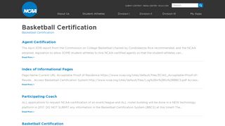 Basketball Certification | NCAA.org - The Official Site of the NCAA