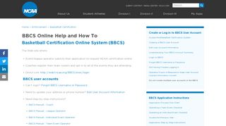 BBCS Online Help and How To | NCAA.org - The Official Site of the ...