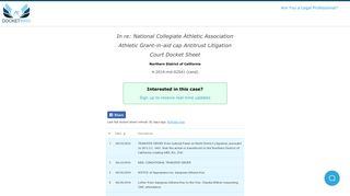 In re: National Collegiate Athletic Association Athletic Grant-in-aid cap ...