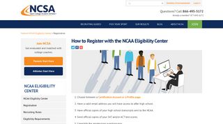 NCAA Registration | How to Register with the NCAA - NCSA